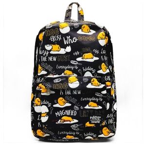 New Full Size Rare Vintage Official Sanrio Gudetama Squish The Lazy Egg Backpack